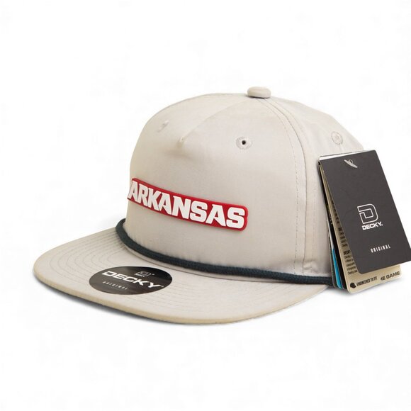 Arkansas Razorbacks ARKANSAS White 3D Classic Rope Hat- Grey/ Charcoal - Picture 2 of 3